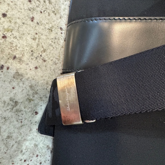 AUTHENTIC SALVATORE FERRAGAMO UNISEX BUSINESS BAG - BLACK - Picture 9 of 13